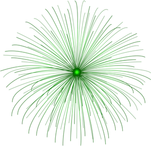 Green Firework Explosion Graphic PNG image
