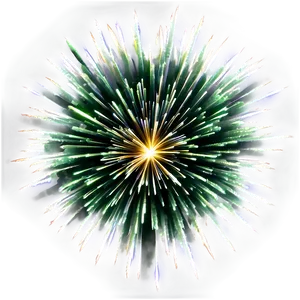 Green Firework Explosion PNG 05062024