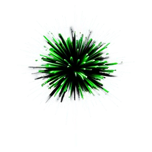 Green Firework Explosion PNG Aqe78