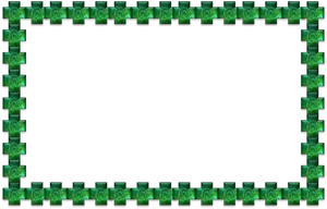 Green Floral Frame Border PNG