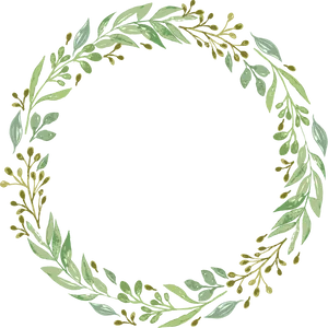 Green_ Foliage_ Wreath_ Vector
