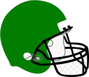 Green Football Helmet Graphic PNG image