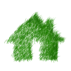 Green Furry Letter A Graphic PNG image