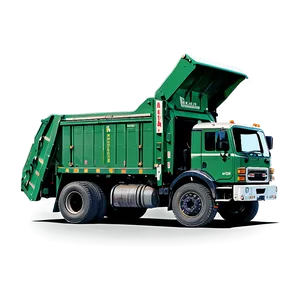 Green Garbage Truck Png 06202024 PNG image