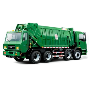 Green Garbage Truck PNG 78
