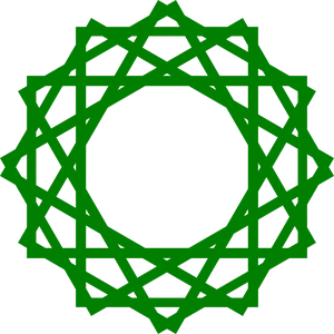 Green Geometric Pattern Design
