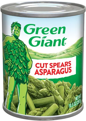 Green Giant Cut Spears Asparagus Can PNG image