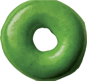 Green Glazed Doughnut.png PNG image