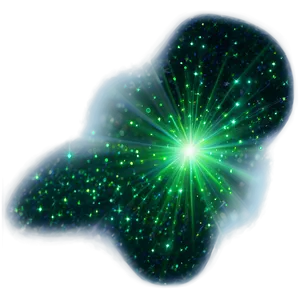 Green Glitter Light PNG Aic