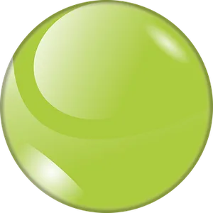Green Glossy Sphere Icon