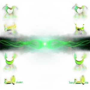 Green Glow Lines PNG 06262024 PNG