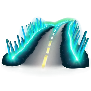 Green Glow Path PNG Lja PNG