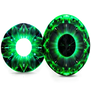 Green Glow Shapes PNG Lkh PNG