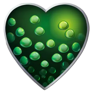 Green Gradient Heart Icon Png 06262024 PNG image