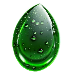 Green Gradient Raindrop Effect Png 06262024 PNG image