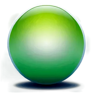 Green Gradient Sphere Png 5 PNG image