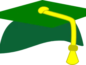 Green Graduation Cap Clipart
