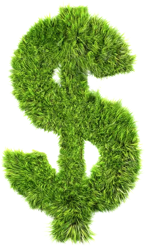 Green Grass Dollar Sign