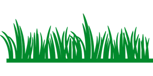 Green Grass Silhouetteon Black Background PNG image