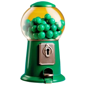 Green Gumball Machine Png 06292024 PNG image