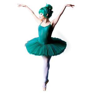 Green Hair Ballet Dancer PNG 80 PNG