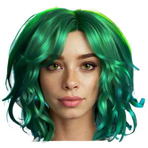 Green Hair Beach Bum PNG Voa23 PNG
