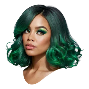 Green Hair Cartoon Classic PNG Oto66 PNG