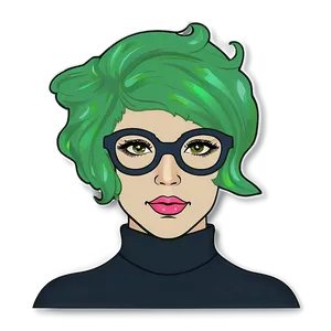 Green Hair Deep Sea Diver PNG Iay46 PNG