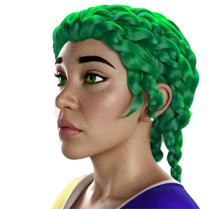 Green Hair Historical Figure PNG 36 PNG