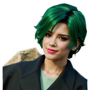 Green Hair Historical Figure PNG Stf PNG