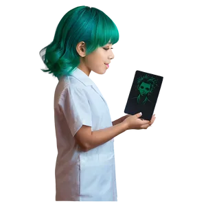 Green Hair Science Genius PNG Pre61 PNG