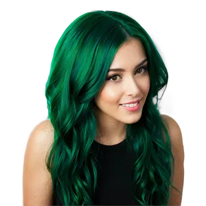 Green Hair Sports Fanatic PNG 91