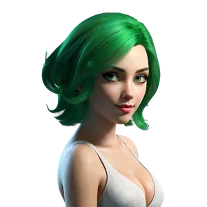 Green Hair Super Spy PNG 06282024 PNG