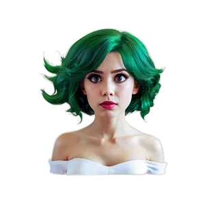 Green Hair Vintage Comic PNG Mtn25 PNG