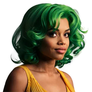 Green Hair Vintage Comic PNG Rdf41 PNG