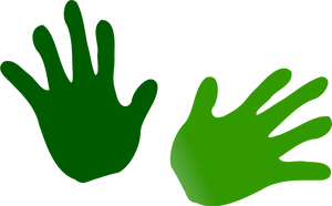 Green Hand Clipart PNG image