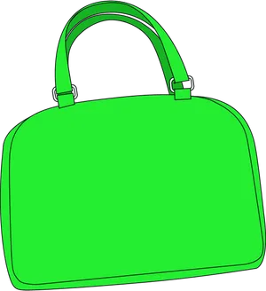 Green Handbag Illustration PNG image