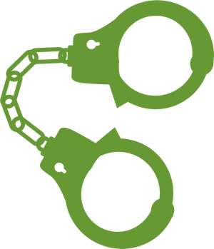 Green Handcuffs Icon PNG