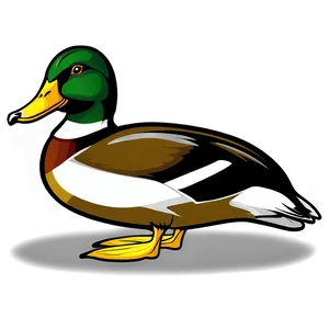 Green Head Mallard Duck PNG 06262024