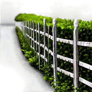 Green Hedge Fence PNG 53
