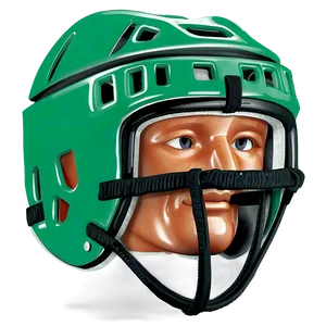 Green Hockey Helmet Png 06212024 PNG image