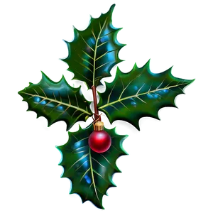 Green Holly Leaves PNG 05252024 PNG