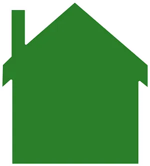Green House Outline Graphic