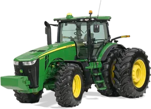 Green John Deere Tractor PNG image