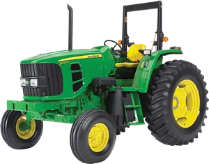 Green John Deere6100 D Tractor PNG image