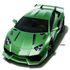 Green Lamborghini PNG Hwq