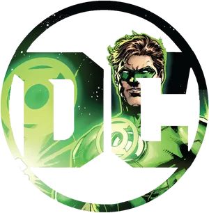 Green Lantern D C Logo Overlay PNG image