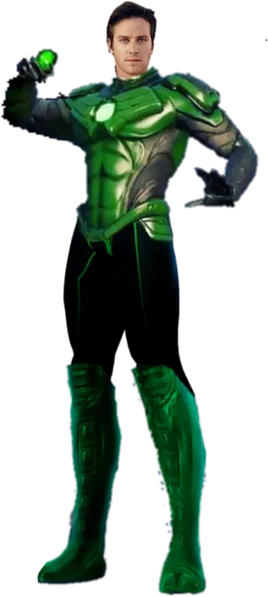 Green Lantern Hero Pose
