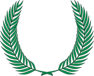 Green Laurel Wreath Graphic