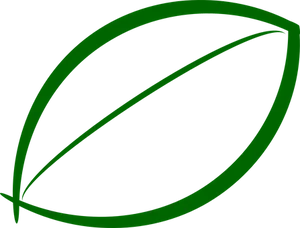 Green Leaf Graphicon Black Background